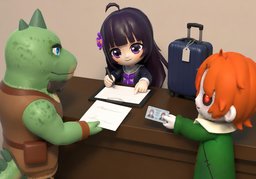 Darf eine andere Person ~ abholen?のイラスト