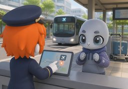 Wie heißt die Haltestelle für ~?のイラスト