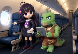 Ich möchte Sitzplatz ~.のイラスト