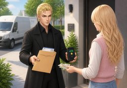Versenden Sie ~ gegen Nachnahme?のイラスト