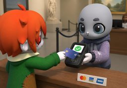 Akzeptiert ~ Kreditkarten?のイラスト