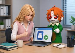 Konnte ~ geöffnet werden?のイラスト