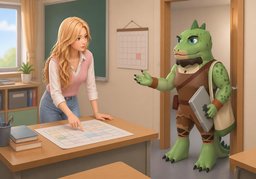 Ist eine Vertretung ~ möglich?のイラスト