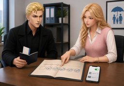 Gilt der Versicherungsschutz nach ~ weiter?のイラスト