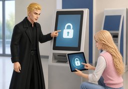 Können Sie ~ entsperren?のイラスト