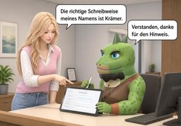 Die richtige Schreibweise meines Namens ist ~.のイラスト
