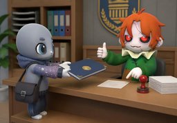 Kann ~ beglaubigt werden?のイラスト