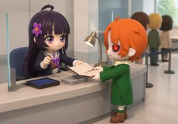 Könnten Sie ~ abstempeln?のイラスト