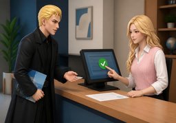 Könnten Sie mich für ~ registrieren?のイラスト