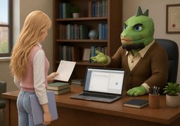 Kann ich ~ nachträglich ergänzen?のイラスト