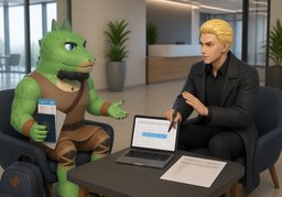 Lässt sich das Praktikum mit ~ vereinbaren?のイラスト