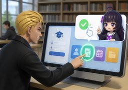 Kann ich ~ online abfragen?のイラスト