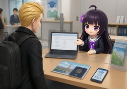 Muss ich mich nach ~ registrieren?のイラスト
