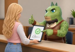 Ist eine elektronische Unterschrift zulässig?のイラスト