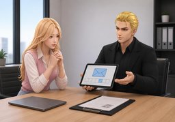 Wann erfahre ich ~?のイラスト