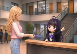 Entschuldigung, wo kann ich ~ abgeben?のイラスト