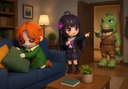 Bei wem habe ich ~?のイラスト