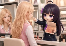 어울리는 ~ 뭐예요?のイラスト