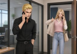~ 통화 가능하신가요?のイラスト