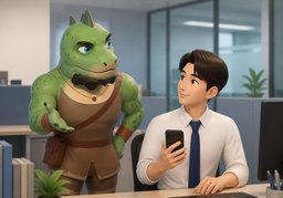 ~ 되실 때 전화해 주세요.のイラスト