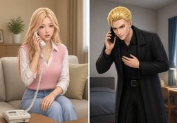 어느 분이세요?のイラスト