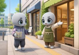 ~에서 멀어요?のイラスト
