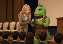 ~ 대신해 감사 인사 전해 드릴게요.のイラスト
