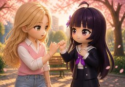 ~ 지켜 주세요.のイラスト