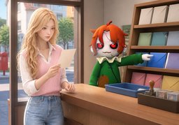 ~ 어느 봉투에 넣어요?のイラスト