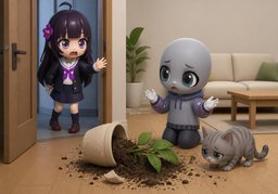 이게 무슨 일이에요.のイラスト