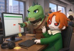 제가 잘못했어요.のイラスト