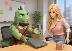 제가 맡을게요.のイラスト