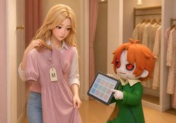 다른 ~ 찾아볼게요.のイラスト
