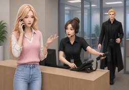 ~ 바꿔 주실 수 있나요?のイラスト