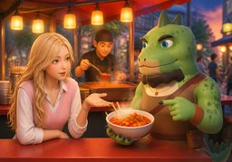 좋아하는 ~ 뭐예요?のイラスト