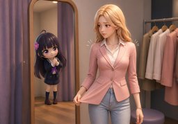좀 작아요.のイラスト