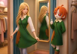 잘 어울려요.のイラスト