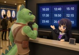 ~ 예매할 수 있어요?のイラスト