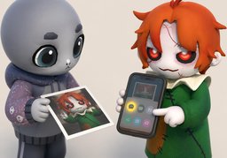 ~ 어디로 보내면 되나요?のイラスト