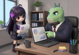 ~ 도와주세요.のイラスト