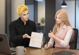 ~ 대신 써 주실 수 있나요?のイラスト
