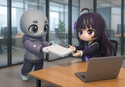 작성 완료했습니다.のイラスト