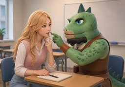 ~ 가르쳐 주세요.のイラスト