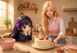 ~ 완성했어요.のイラスト