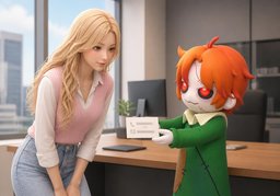 제 명함에는 ~ 적혀 있어요.のイラスト