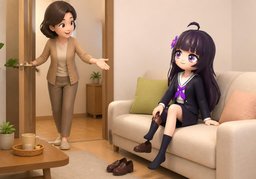 편하게 계세요.のイラスト