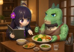 채식주의자세요?のイラスト
