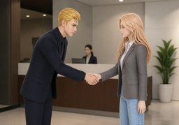 처음 뵙겠습니다.のイラスト