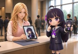 본인 맞으세요?のイラスト