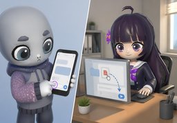 견적서 ~ 부탁드려요.のイラスト